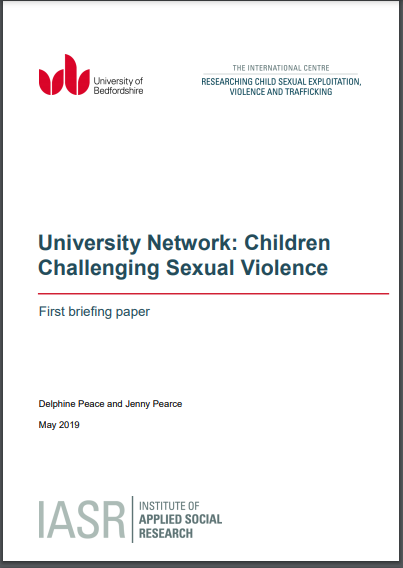 University Network on Children Challenging Sexual Violence: First Briefing
