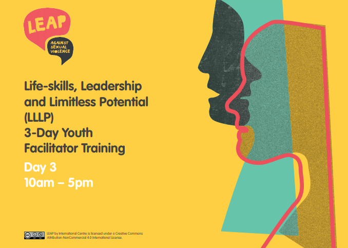 Lifeskills, Leadership and Limitless Potential (LLLP) 3-Day Youth Facilitator Training