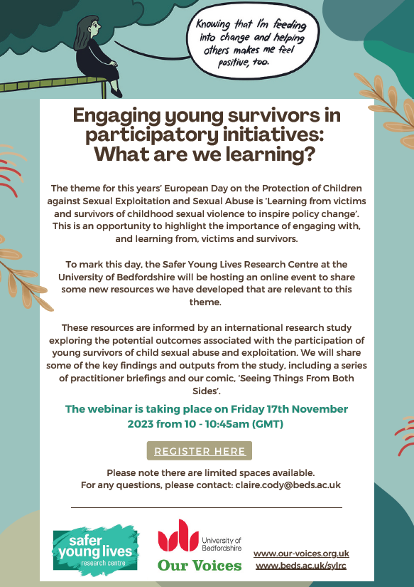 Engaging young survivors in participatory initiatives: What are we learning?