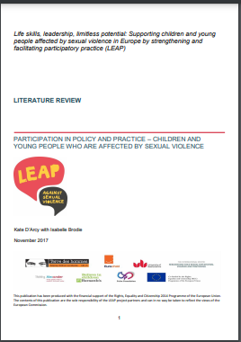 Literature review: Participation in policy and practice - children and young people who are affected by sexual violence