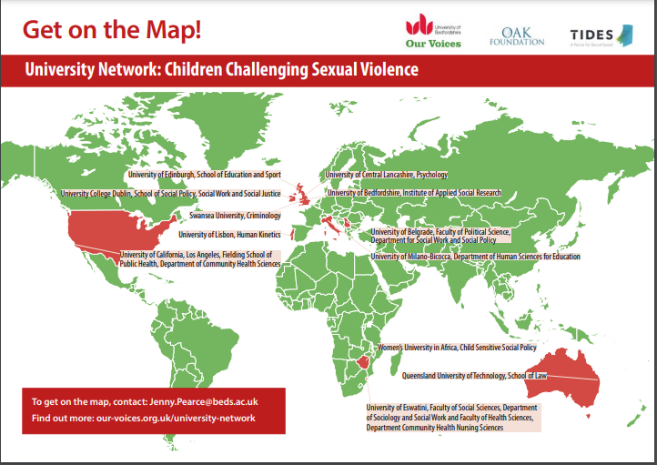 Get on the Map! University Network: Children Challenging Sexual Violence
