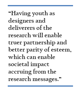 Pat quote about youth researchers