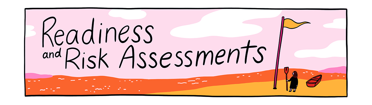 Theme 1: 'Readiness and Risk Assessments' from 'Seeing things from both sides: A comic to help young people and professionals understand each other’s views about young survivors’ participation in efforts to address child sexual abuse and exploitation'