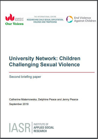 University Network on Children Challenging Sexual Violence: Second Briefing