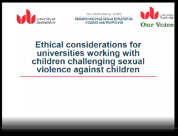 Ethical considerations for universities working with children challenging sexual violence against children